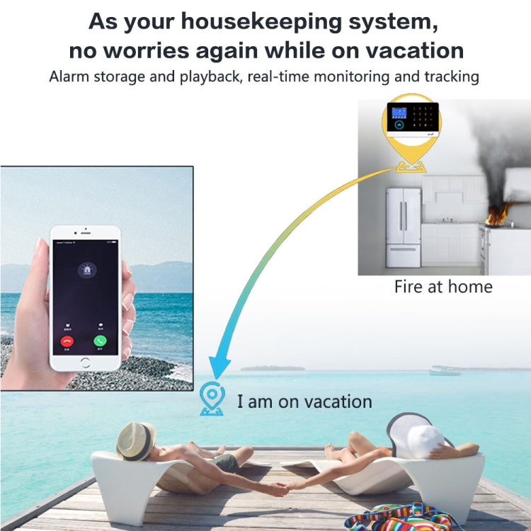 PG-103-GSM WiFi + GSM Touch Screen Intelligent Alarm System