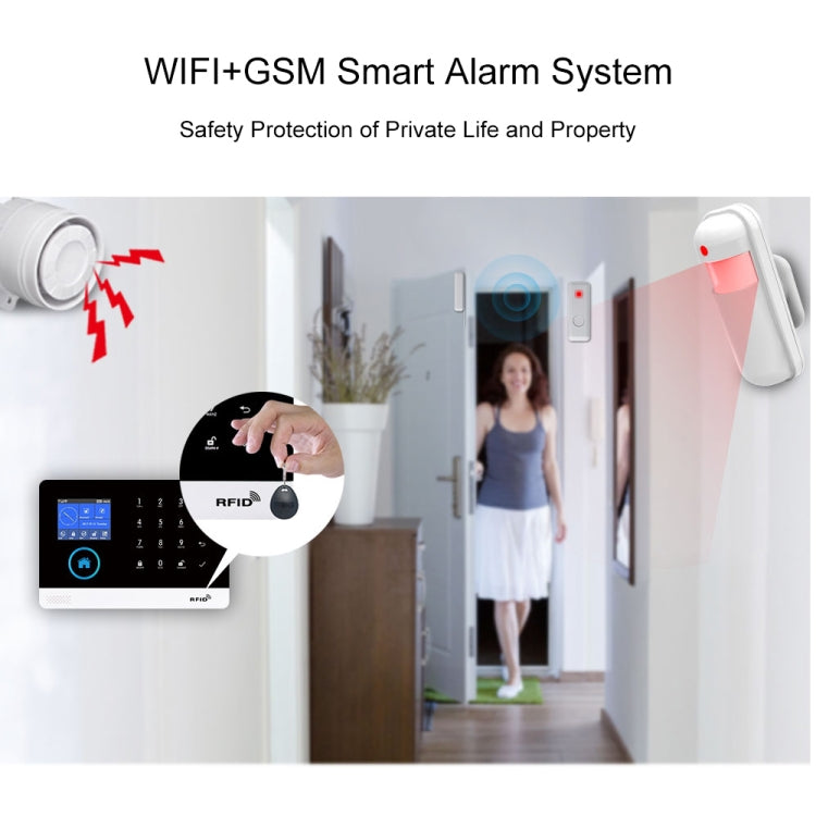 PG-103-GSM WiFi + GSM Touch Screen Intelligent Alarm System