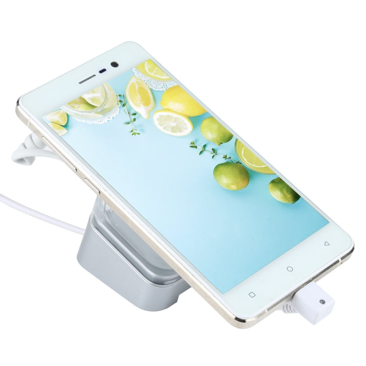 Mobile Phone Anti-theft Alarm Display Stand with Remote Control for Mobile Phones with Micro-USB Port