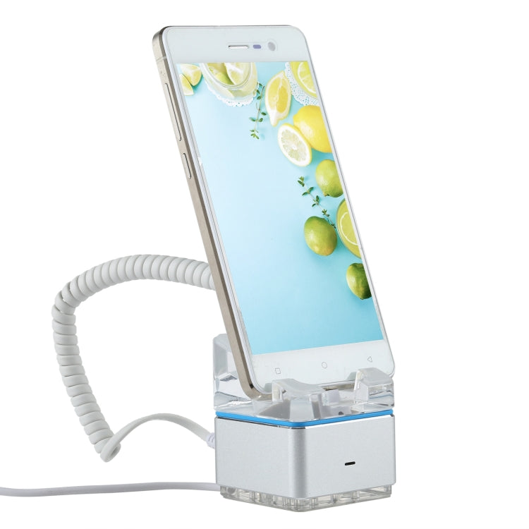 Anti-theft Alarm Stand Security System Burglar Alarm / Anti-theft Alarm Display Holder for Mobile Phones with Micro-USB Port(White)