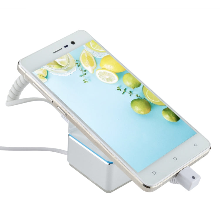 Anti-theft Alarm Stand Security System Burglar Alarm / Anti-theft Alarm Display Holder for Mobile Phones with Micro-USB Port(White)