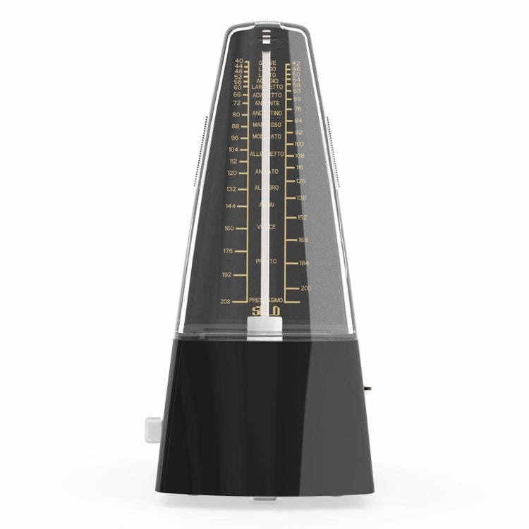 Piano Guitar Drum Violin Zither Universal Mechanical Metronome, Classic Version(Black)