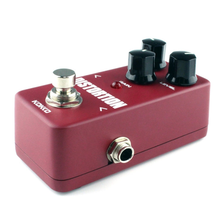 KOKKO FDS2 Mini Electric Guitar Monoblock Distortion Effects Pedal(Wine Red)