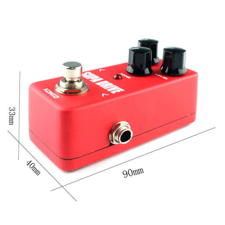KOKKO FOD5 Mini Electric Guitar Overload Monoblock Effects Pedal(Red)