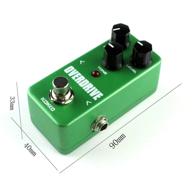 KOKKO FOD3 Mini Electric Guitar Tube Sound Overload Monoblock Effects Pedal(Green)