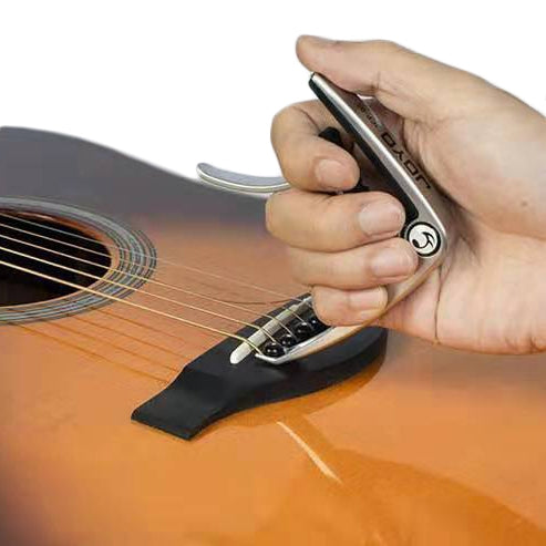 JOYO JCP-03 Zinc Alloy Guitar Capo Universal Capo for Acoustic Guitar Ukulele (Silver)
