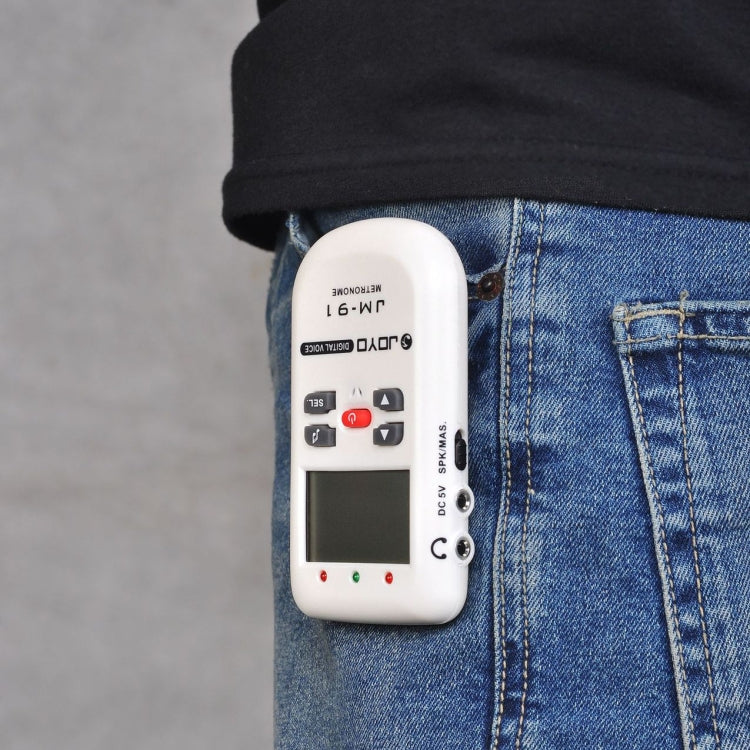 JOYO JM-91 Mini Portable Multi-functional Vocal Metronome Electronic Digital Metronome Tone Generator Tuner for Guitar Violin Ukulele(White)