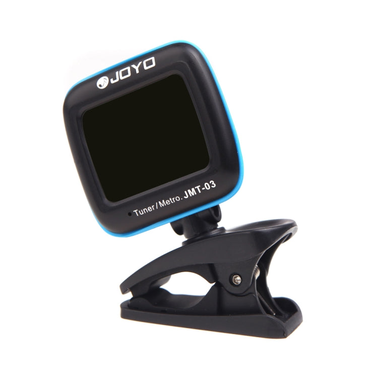 JOYO JMT-03 Portable Clip-on Guitar Tuner Metronome Supports MIC and CLIP Tuning Mode 2-in-1 360-Degree Rotating for Guitar Violin Ukulele (Black)