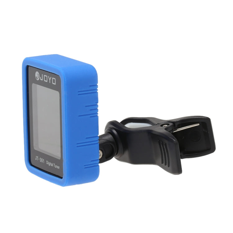 JOYO JT-301 Clip-on Electric Digital Tuner Universal Portable with Silica Gel Cover for Guitar Chromatic Bass Ukulele Violin (Blue)