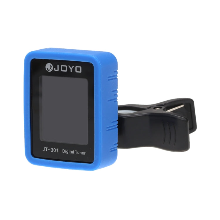 JOYO JT-301 Clip-on Electric Digital Tuner Universal Portable with Silica Gel Cover for Guitar Chromatic Bass Ukulele Violin (Blue)