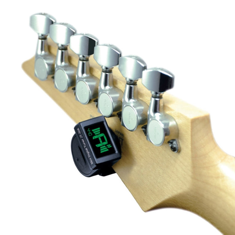 JOYO JT-306 Mini Digital LCD Clip-on Tuner for Acoustic Electric Guitar Bass Violin Ukulele (Black)