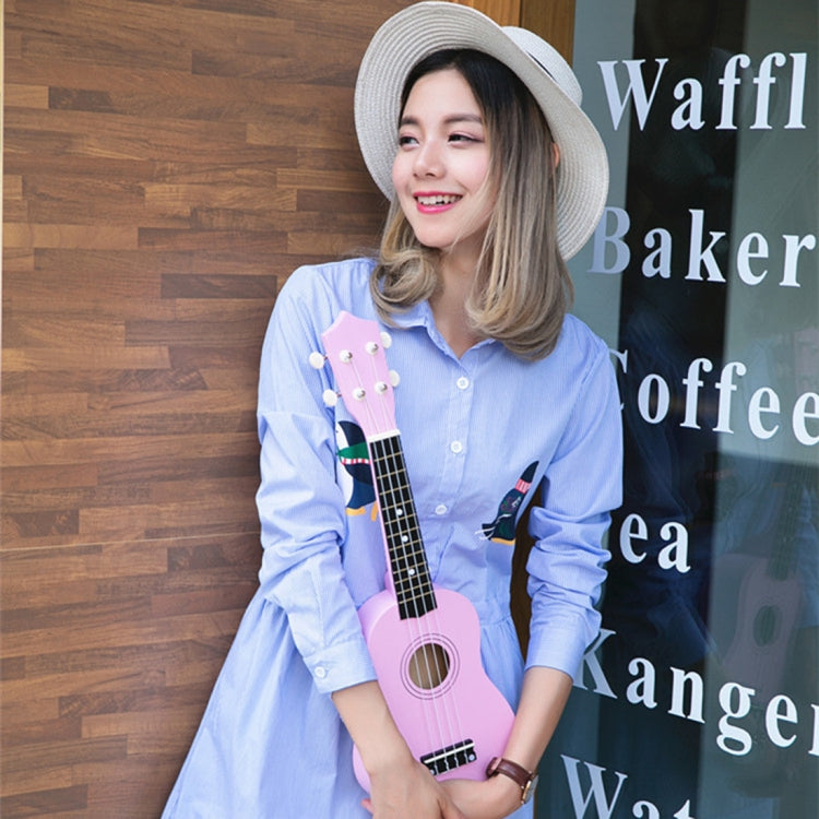 HM100 21 inch Basswood Ukulele Children Musical Enlightenment Instrument(Black)