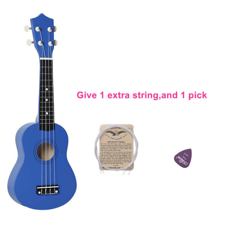 HM100 21 inch Basswood Ukulele Children Musical Enlightenment Instrument(Blue)
