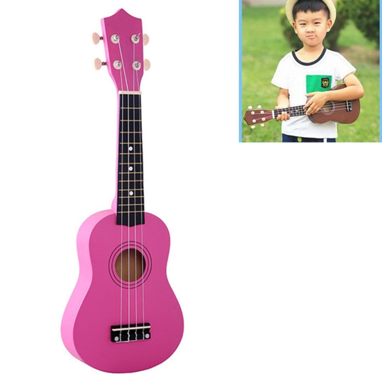 HM100 21 inch Basswood Ukulele Children Musical Enlightenment Instrument(Magenta)