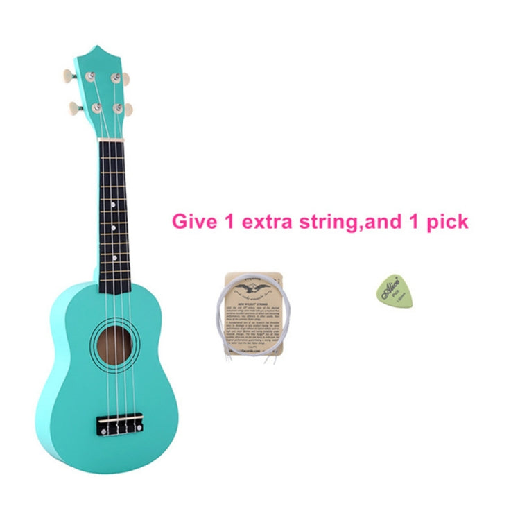 HM100 21 inch Basswood Ukulele Children Musical Enlightenment Instrument(Mint Green)