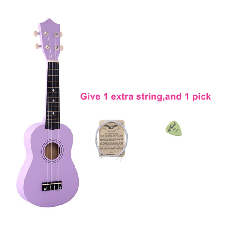HM100 21 inch Basswood Ukulele Children Musical Enlightenment Instrument(Purple)