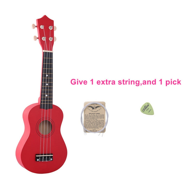 HM100 21 inch Basswood Ukulele Children Musical Enlightenment Instrument(Red)