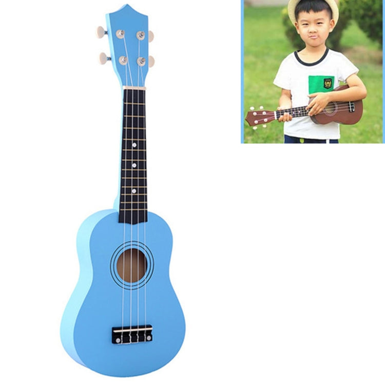 HM100 21 inch Basswood Ukulele Children Musical Enlightenment Instrument(Baby Blue)