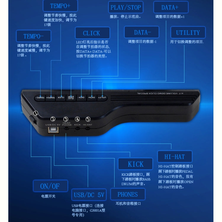 Portable Silicone Hand Roll USB Electronic Drum(Green)