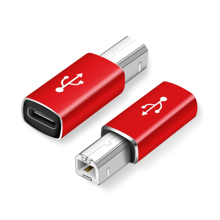 Type-C Female to MIDI Male Universal Adapter for Electronic Musical Instruments(Red)