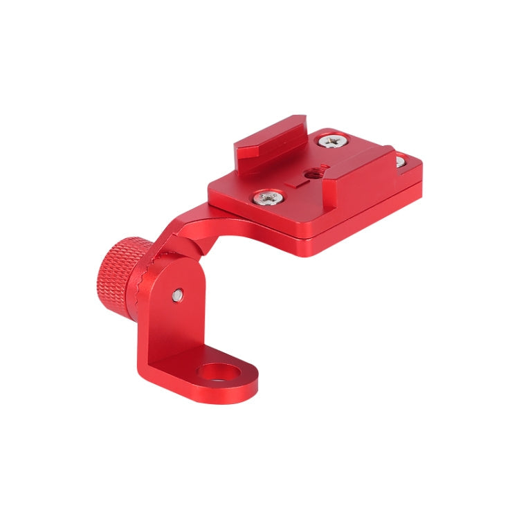 RUIGPRO Motorcycle Handlebar Alloy Phone Bracket for GoPro, Insta360, DJI and Other Action Cameras(Red)