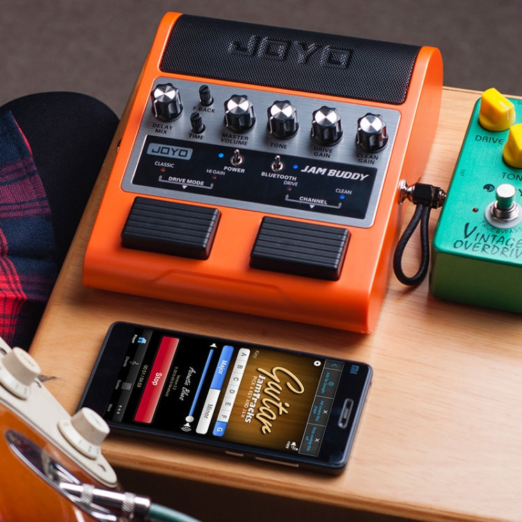 JOYO JAM BUDDY Bluetooth 4.0 Dual Channel with Effector Charging Guitar Small Speaker(Orange)