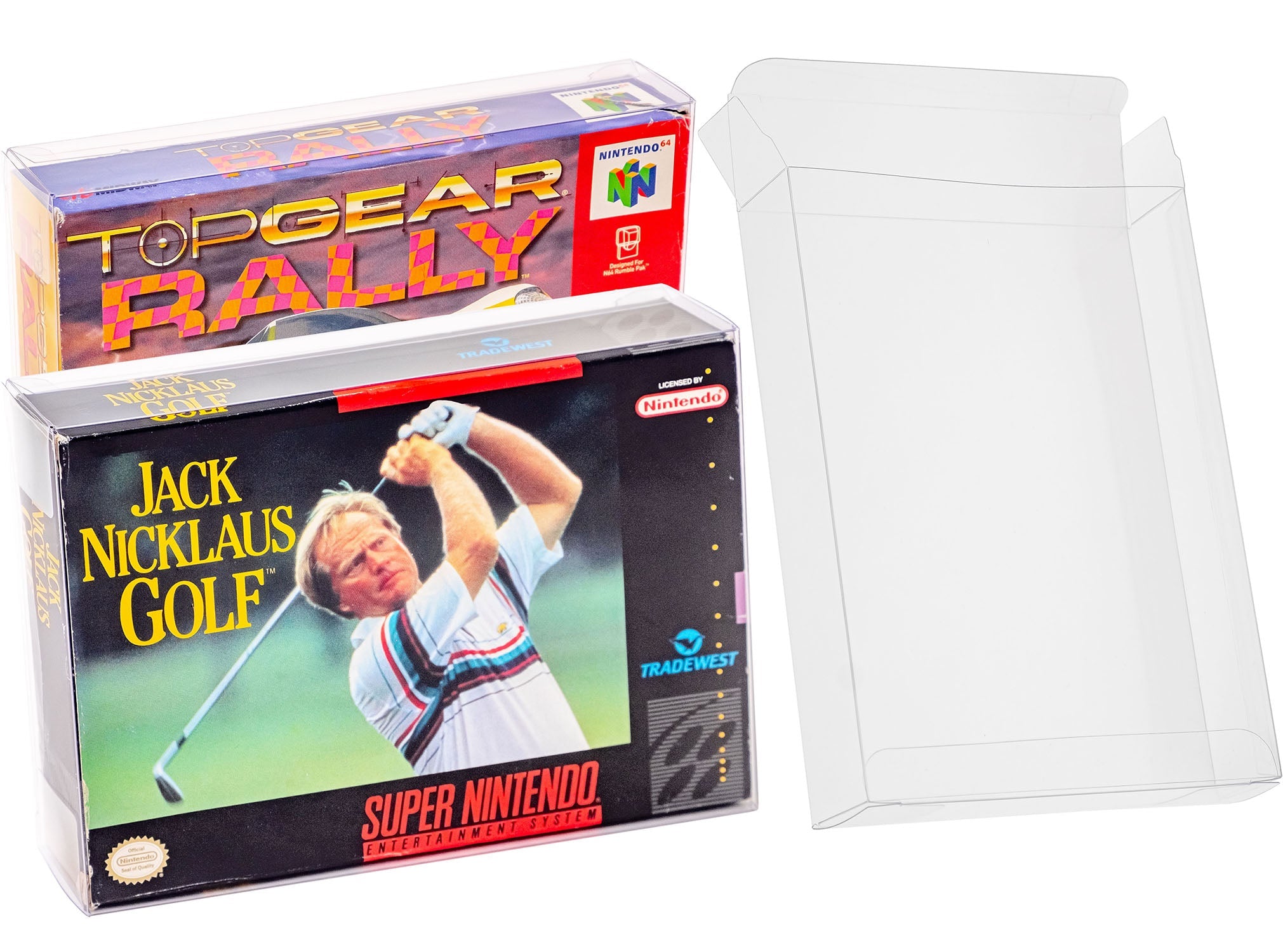 Platinum Protectors for Super Nintendo SNES & N64 Game Boxes