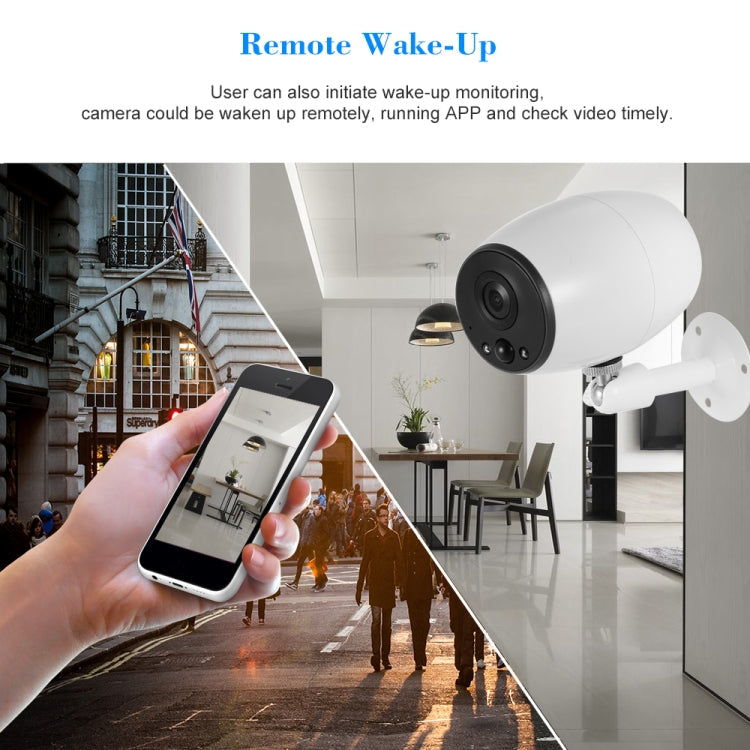 VESAFE VS-DC01 Security HD 720P Two-Way Audio Wireless Wifi IP Camera, Support Night Vision & PIR Detection & TF Card, IP54 Waterproof(White)