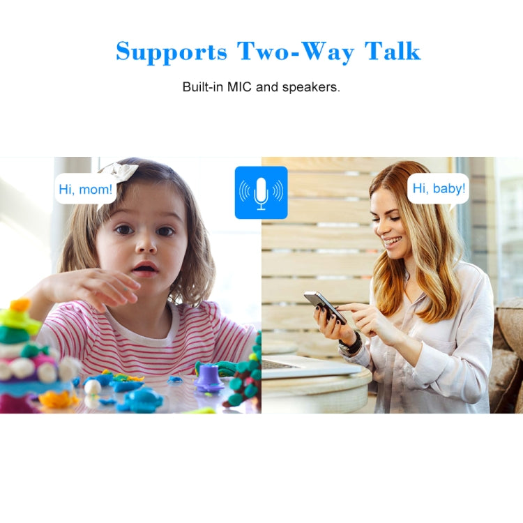 VESAFE VS-DC01 Security HD 720P Two-Way Audio Wireless Wifi IP Camera, Support Night Vision & PIR Detection & TF Card, IP54 Waterproof(White)