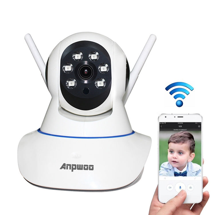 Anpwoo AP001 1.0MP 720P HD WiFi IP Camera, Support Motion Detection / Night Vision(White)