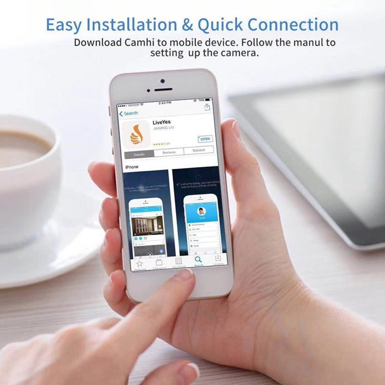 Anpwoo AP001 1.0MP 720P HD WiFi IP Camera, Support Motion Detection / Night Vision(White)