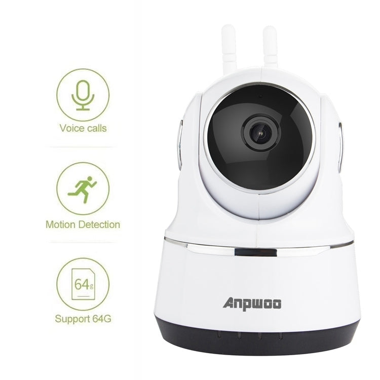 Anpwoo Guardian 2.0MP 1080P 1/3 inch CMOS HD WiFi IP Camera, Support Motion Detection / Night Vision(White)