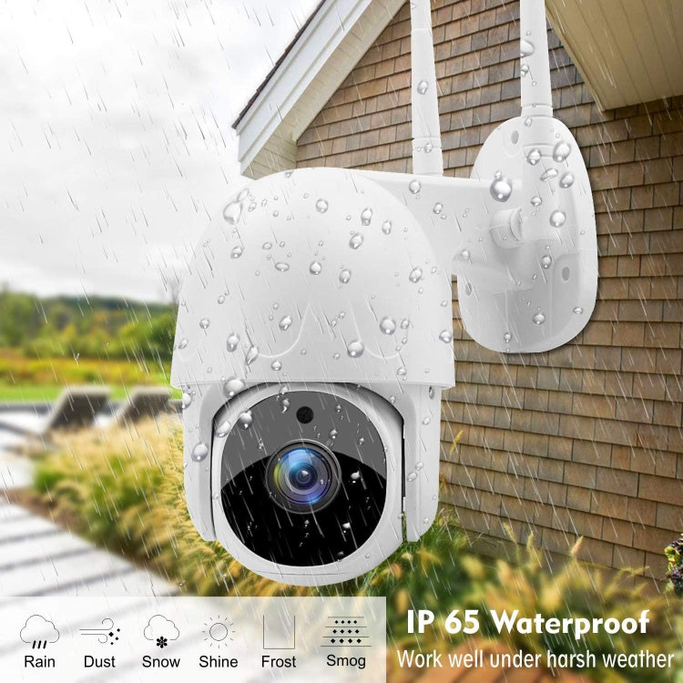 Tuya QX45 1080P Full HD IP65 Waterproof 2.4G Wireless IP Camera, Support Motion Detection & Two-way Audio & Night Vision & TF Card, UK Plug