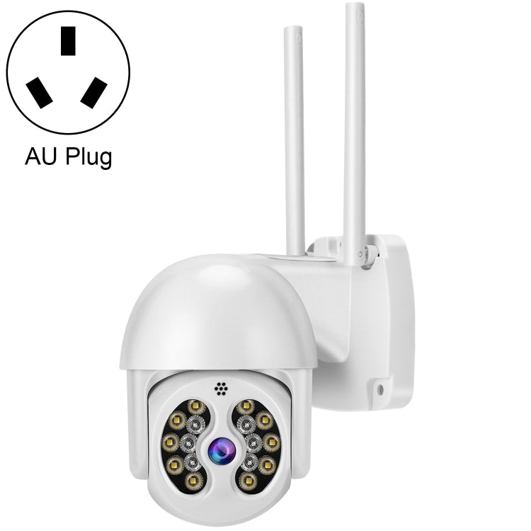 Tuya QX56 3.0 Million Pixels IP66 Waterproof 2.4G Wireless IP Camera, Support Amazon Alexa & Google Home & Motion Detection & Two-way Audio & Full Color Night Vision & TF Card, AU Plug