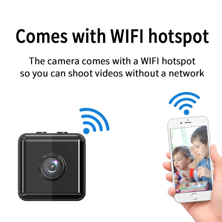 X6D 720P Wireless Home Mini Surveillance Camera, Support Infrared Night Vision & Motion Detection & TF Card (White)