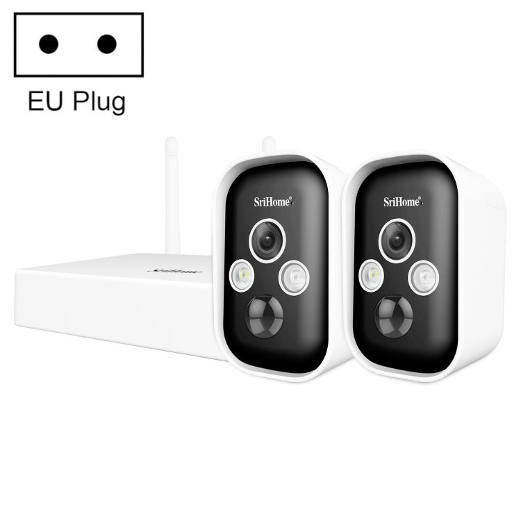 SriHome SH033 3.0 Million Pixels FHD Low Power Consumption Wireless Home Security Camera System