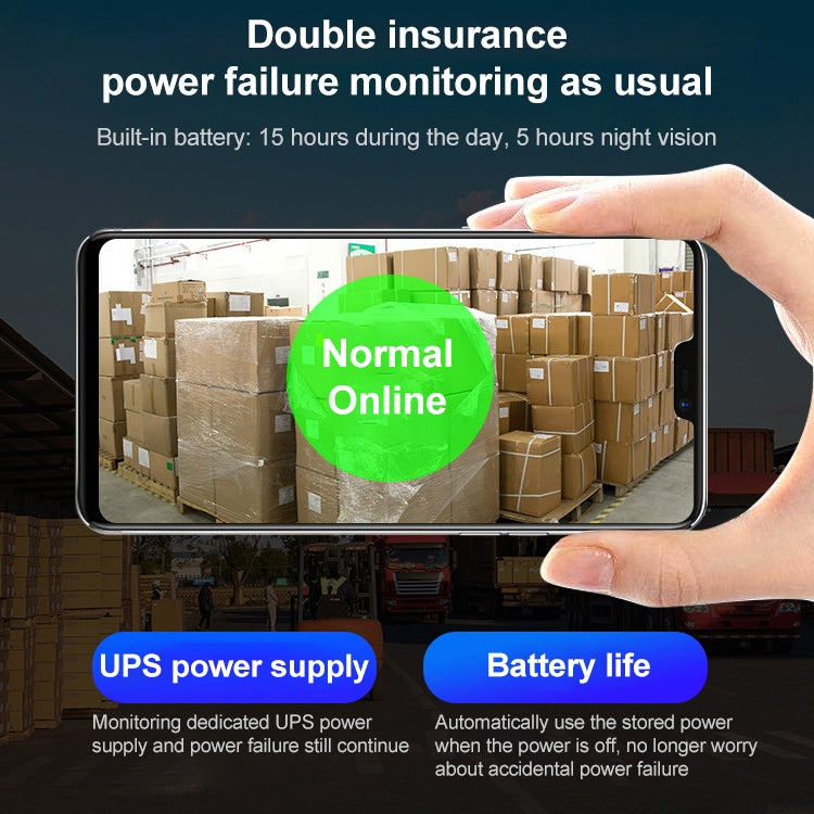 Difang DF-36Q Outdoor HD Surveillance IP Camera, Support Voice Intercom & Night Vision & Human Figure Detection & TF Card, WiFi + HD PTZ Rotation + Power-off Endurance, US Plug