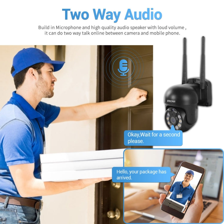 ESCAM WNK618 3.0 Million Pixels 8-channel Wireless Dome Camera HD NVR Security System, Support Motion Detection & Two-way Audio & Full-color Night Vision & TF Card, AU Plug