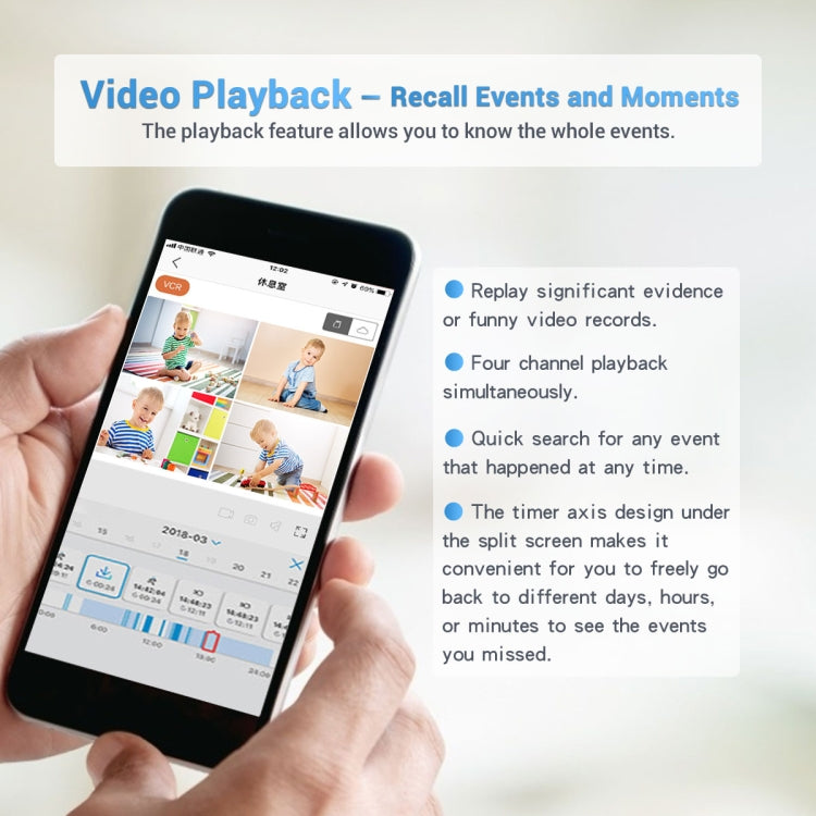 ESCAM WNK618 3.0 Million Pixels 8-channel Wireless Dome Camera HD NVR Security System, Support Motion Detection & Two-way Audio & Full-color Night Vision & TF Card, AU Plug