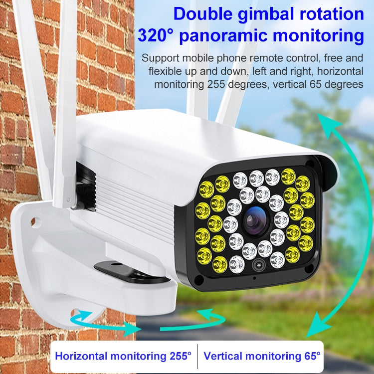 Difang DF-36Q Outdoor HD Surveillance IP Camera, Support Voice Intercom & Night Vision & Human Figure Detection & TF Card, WiFi + HD PTZ Rotation, EU Plug