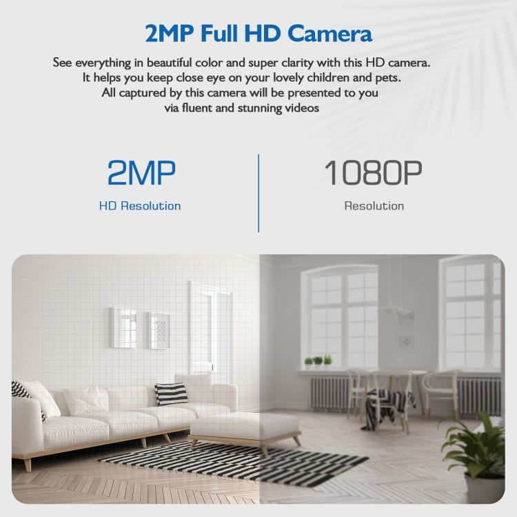 DP17 2.0 Million Pixels Dual Light Source Smart Dual-band WiFi 1080P HD Outdoor Network Light Bulb Camera, Support Infrared Night Vision & Two-way Audio & Motion Detection & TF Card