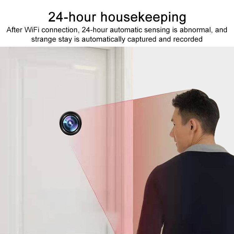 SDTX-9 1.8mm Focal Length Smart Home WiFi Remote HD Electronic Cat Eye Camera(Black)