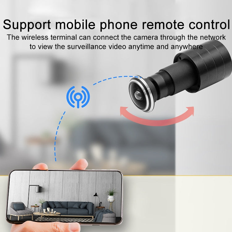 SDTX-9 1.8mm Focal Length Smart Home WiFi Remote HD Electronic Cat Eye Camera(Black)