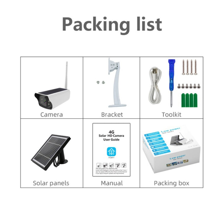 VESAFE Y4P Outdoor HD 1080P Solar Power Security IP Camera, Support Motion Detection & PIR Wake up, IP66 Waterproof(White)