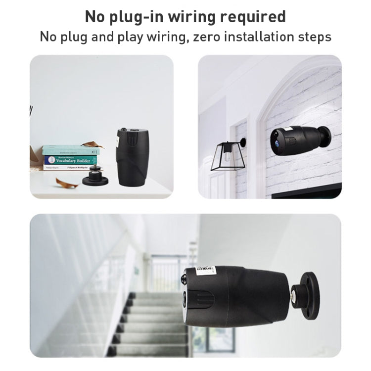 GH6 WiFi Smart Surveillance Camera, Support Night Vision / Two-way Audio(Black)