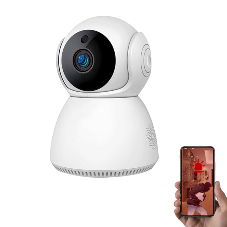 YT24 V380 1.0MP Pan-tilt IP Camera WiFi Smart Security Camera, Support TF Card / Two-way Audio / Motion Detection / Night Vision(EU Plug)