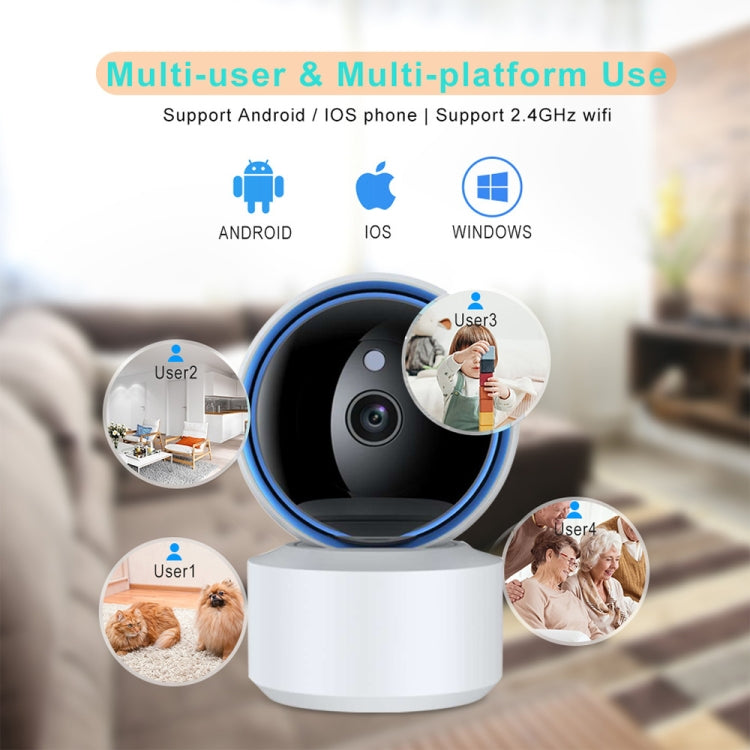 YT50-2 3.0MP 360 Rotation IP Camera WiFi Smart Security Camera, Support TF Card / Two-way Audio / Motion Detection / Night Vision(EU Plug)