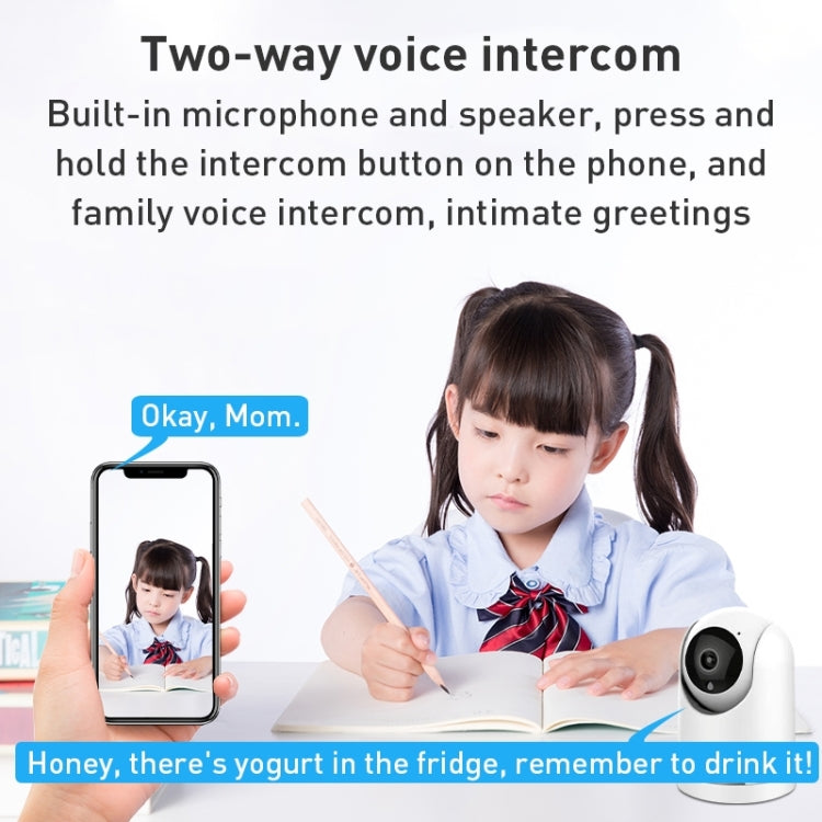 YT64 ICSEE 1080P Pan-tilt WiFi Smart IP Camera, Support TF Card / Two-way Audio / Motion Detection / Night Vision(UK Plug)