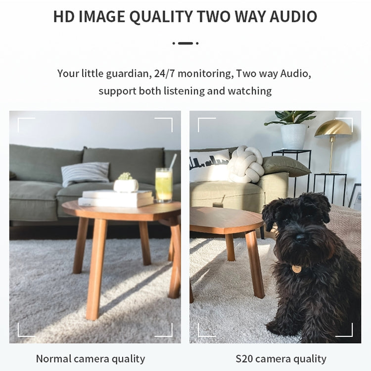 CAMSOY S20 1080P WiFi Wireless Network Action Camera Wide-angle Recorder with Mount (White)