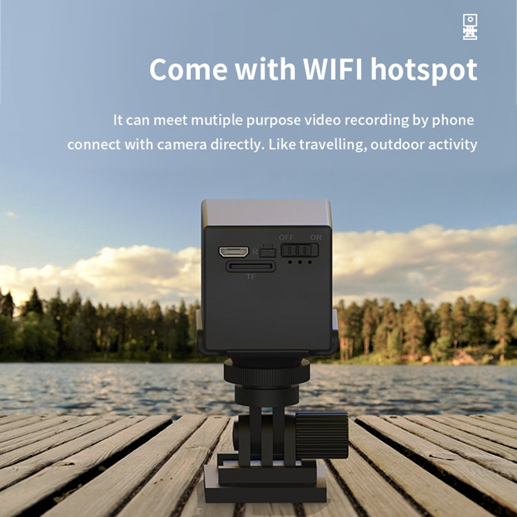 CAMSOY S30W 1080P Low Power Consumption WiFi Wireless Network Action Camera Wide-angle Recorder with Mount